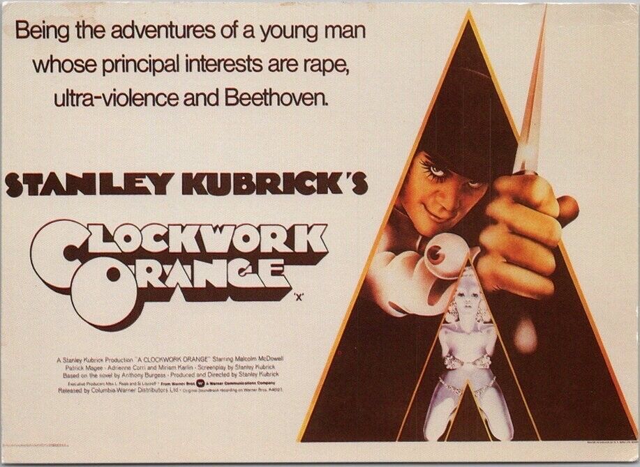 c1980s CLOCKWORK ORANGE Movie Poster Art 4\