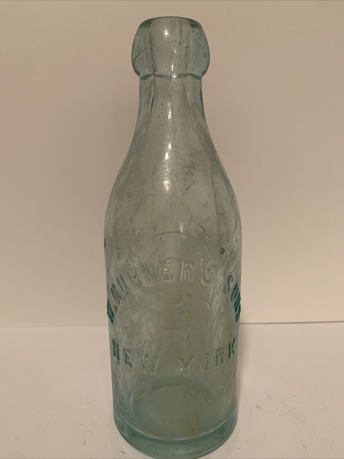W. Gubner’s Sons Antique Blob Top Bottle 1889 New York - Rare
