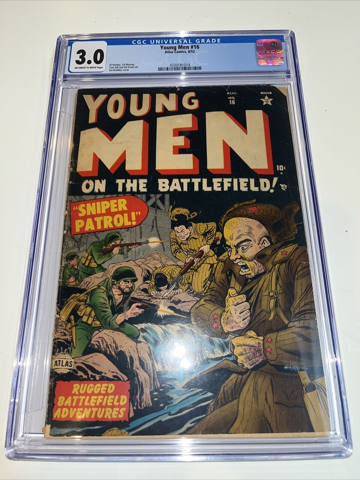 Young Men (1952) # 16 (CGC 3.0) Atlas Comics • Al Hartley Cal Massey Tom Gill
