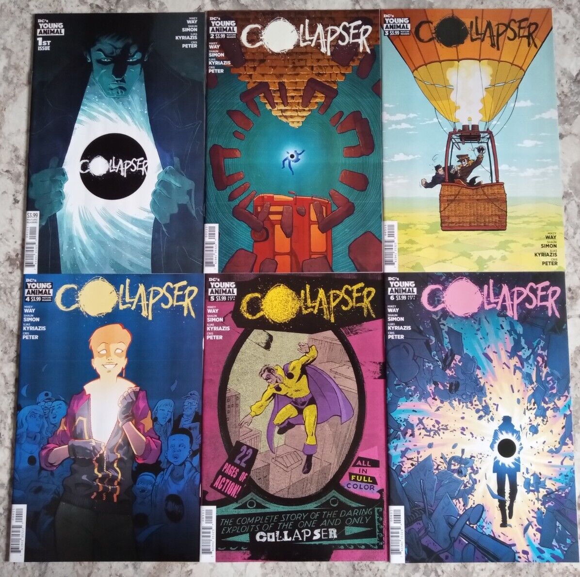 Collapser #1-6 Full Set 1st Print NM- DC Young Animal Way 2 3 4 5