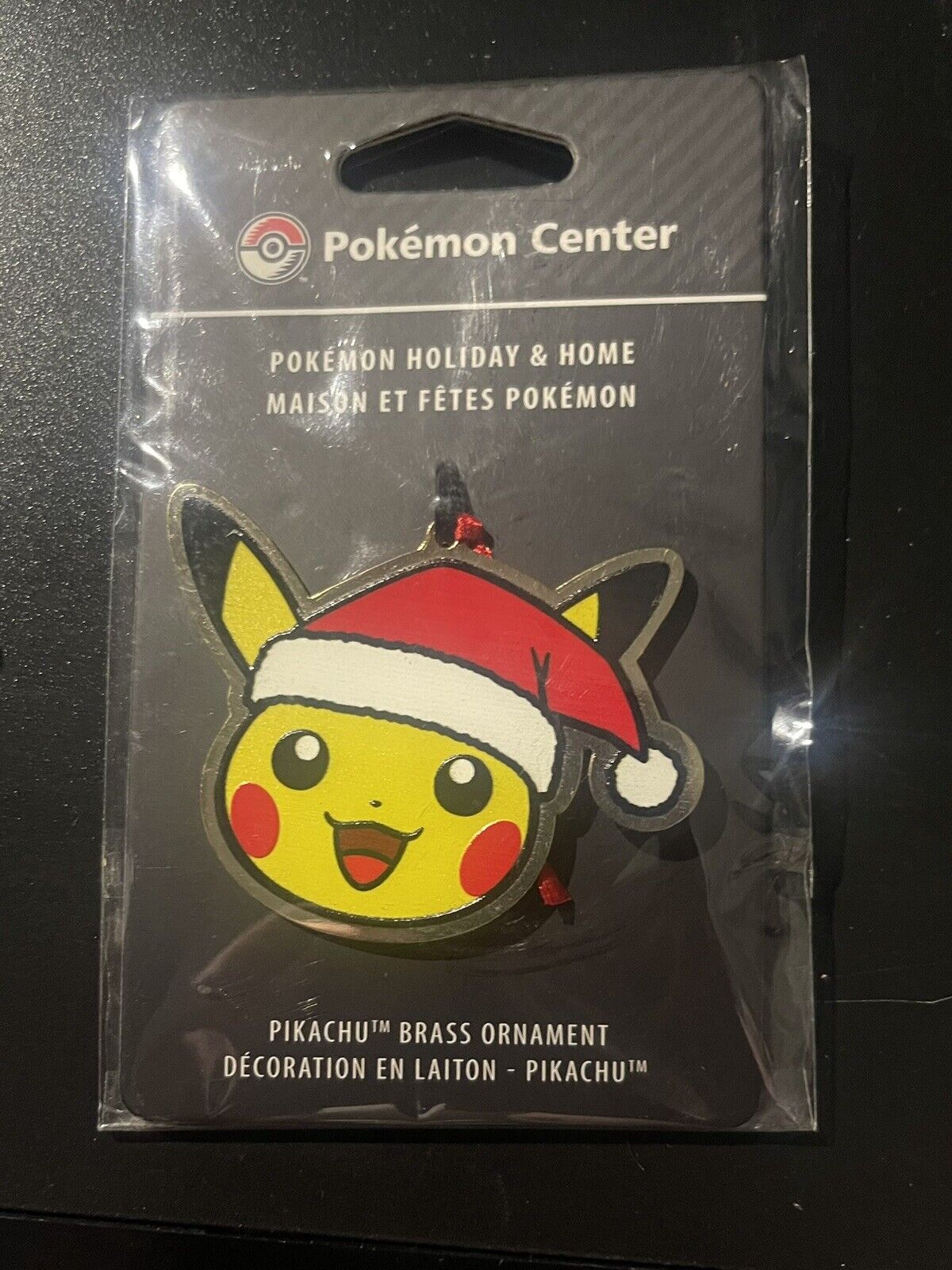 Pokemon Center - Pikachu Pokémon Holiday and Home Brass Christmas Ornament 2020