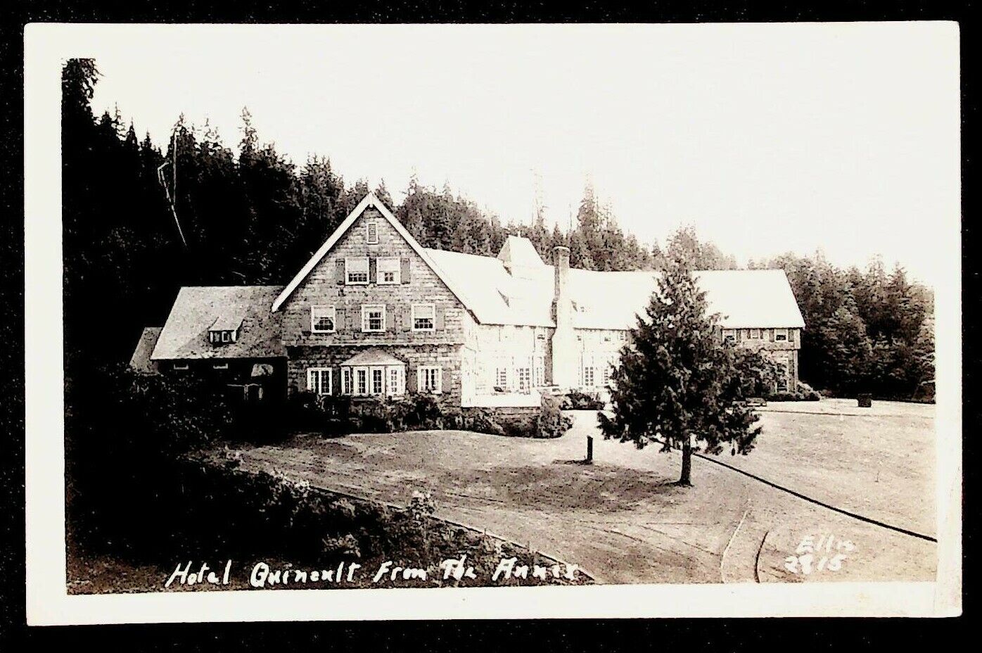 c1930s Hotel Quinault Lake Lodge Washington Real Photo from Annex RPPC Postcard