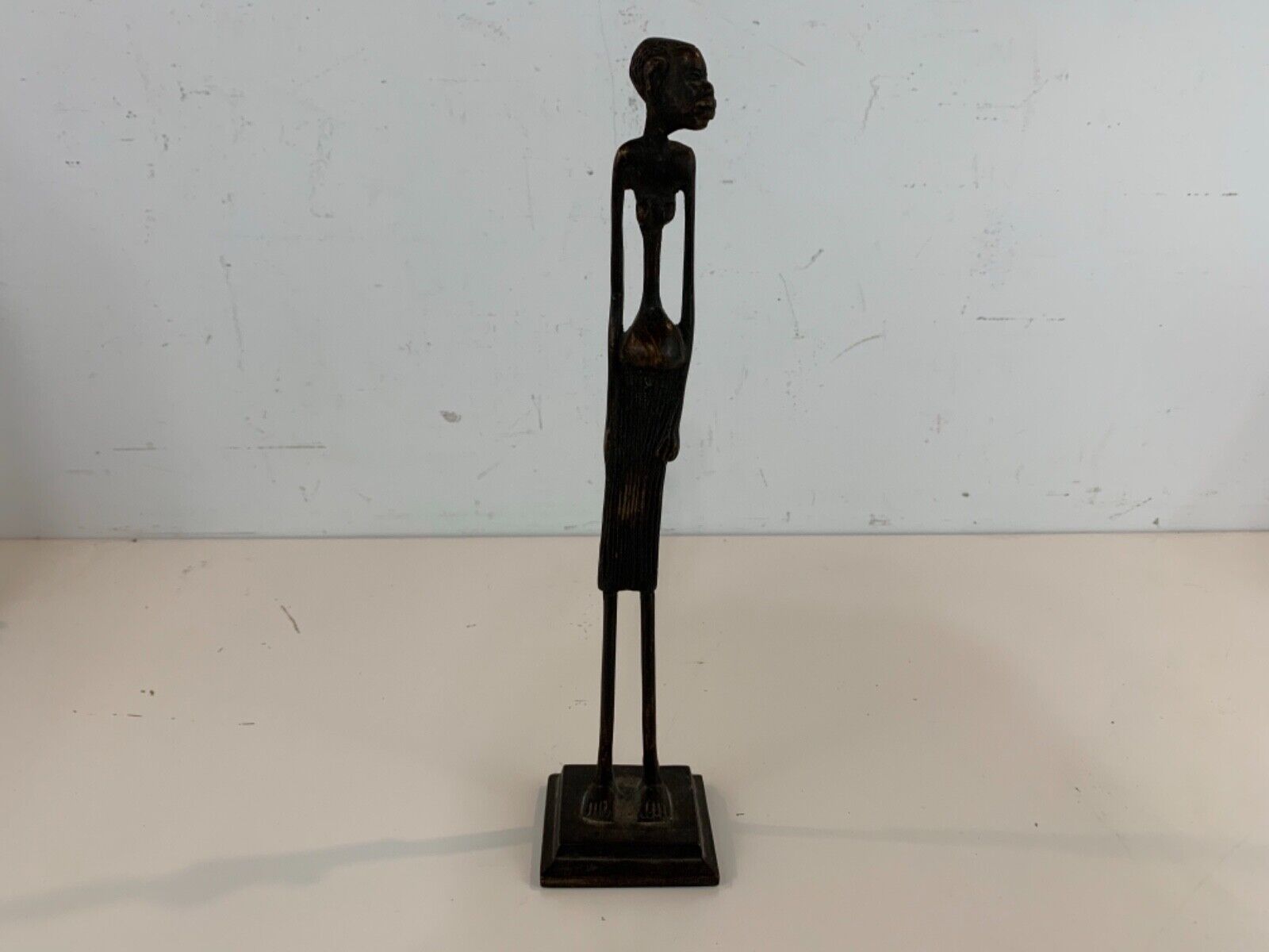 Vintage African Tribal Bronze Decorative Sculpture Figurine