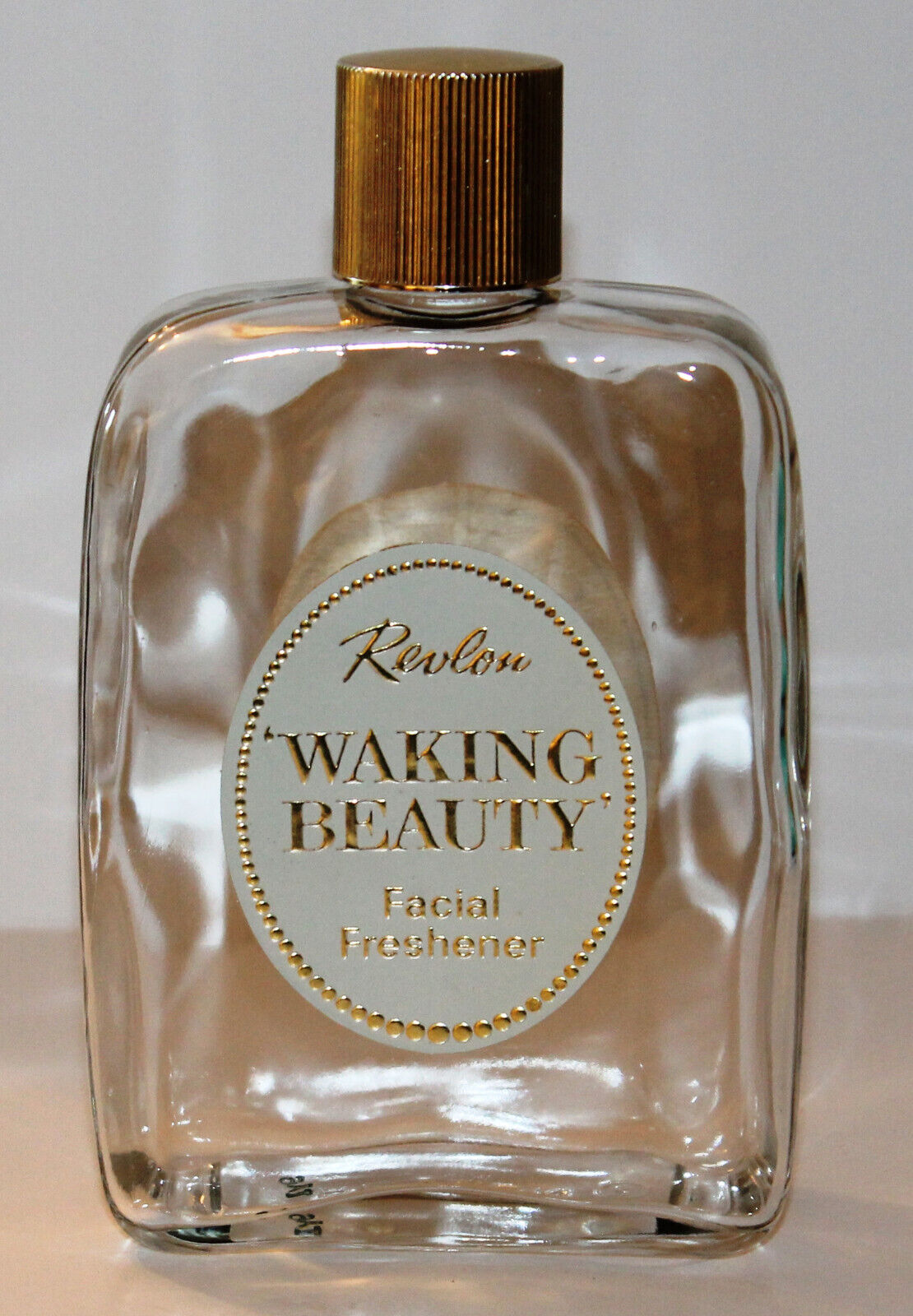 Vintage Revlon Waking Beauty Facial Refresher Empty Bottle Cosmetics Collectible