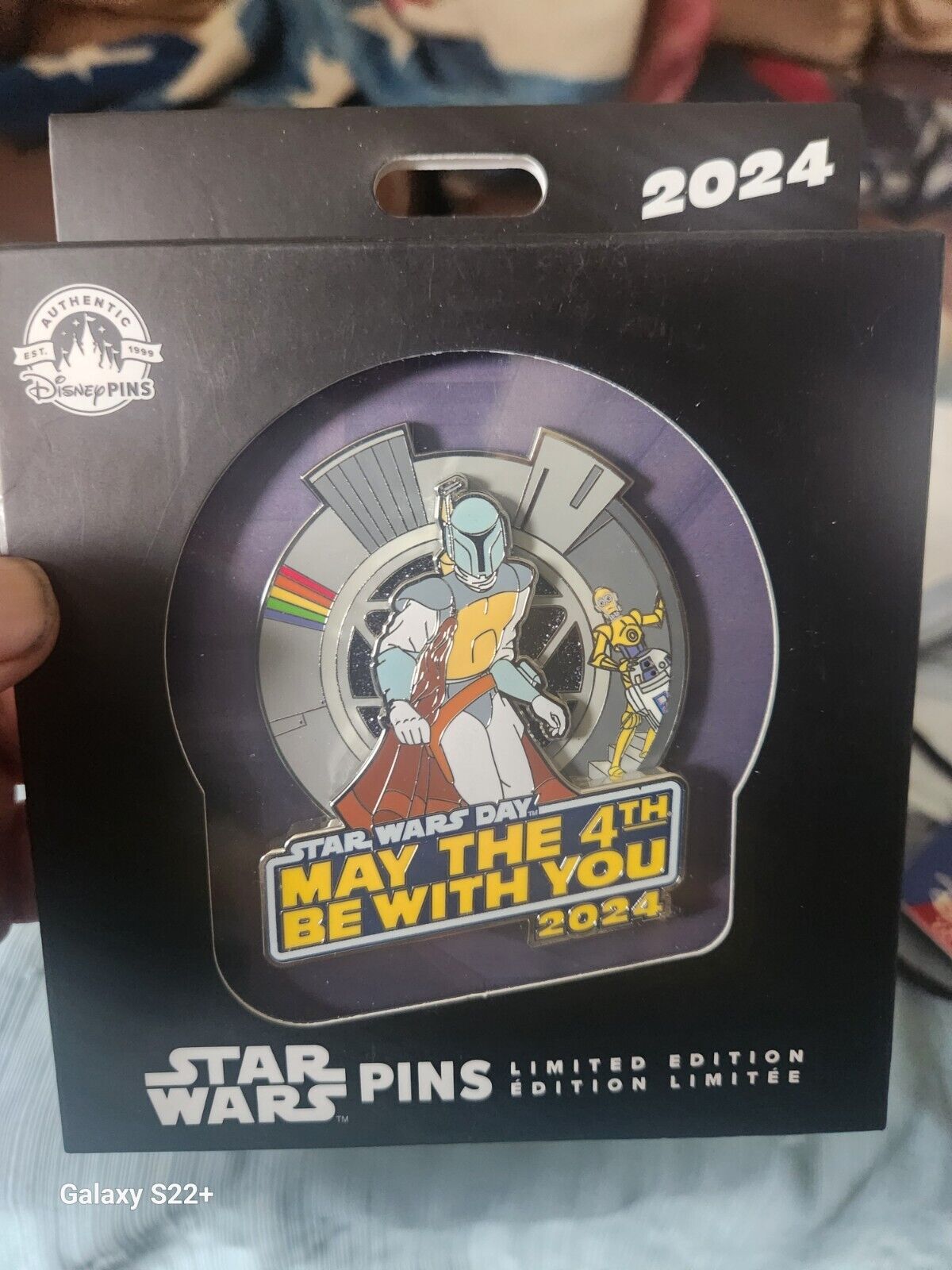 Disney May The 4th Be With You Boba Fett Mini Jumbo Pin Star Wars Day 2024