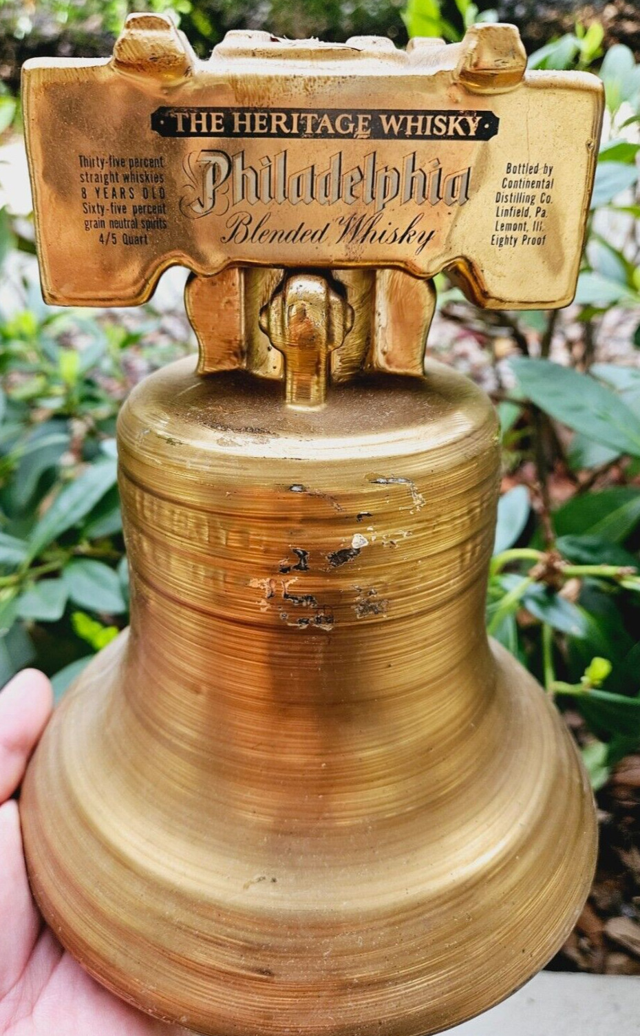 The Heritage Whisky Philadelphia Blended Whisky Decanter Liberty Bell