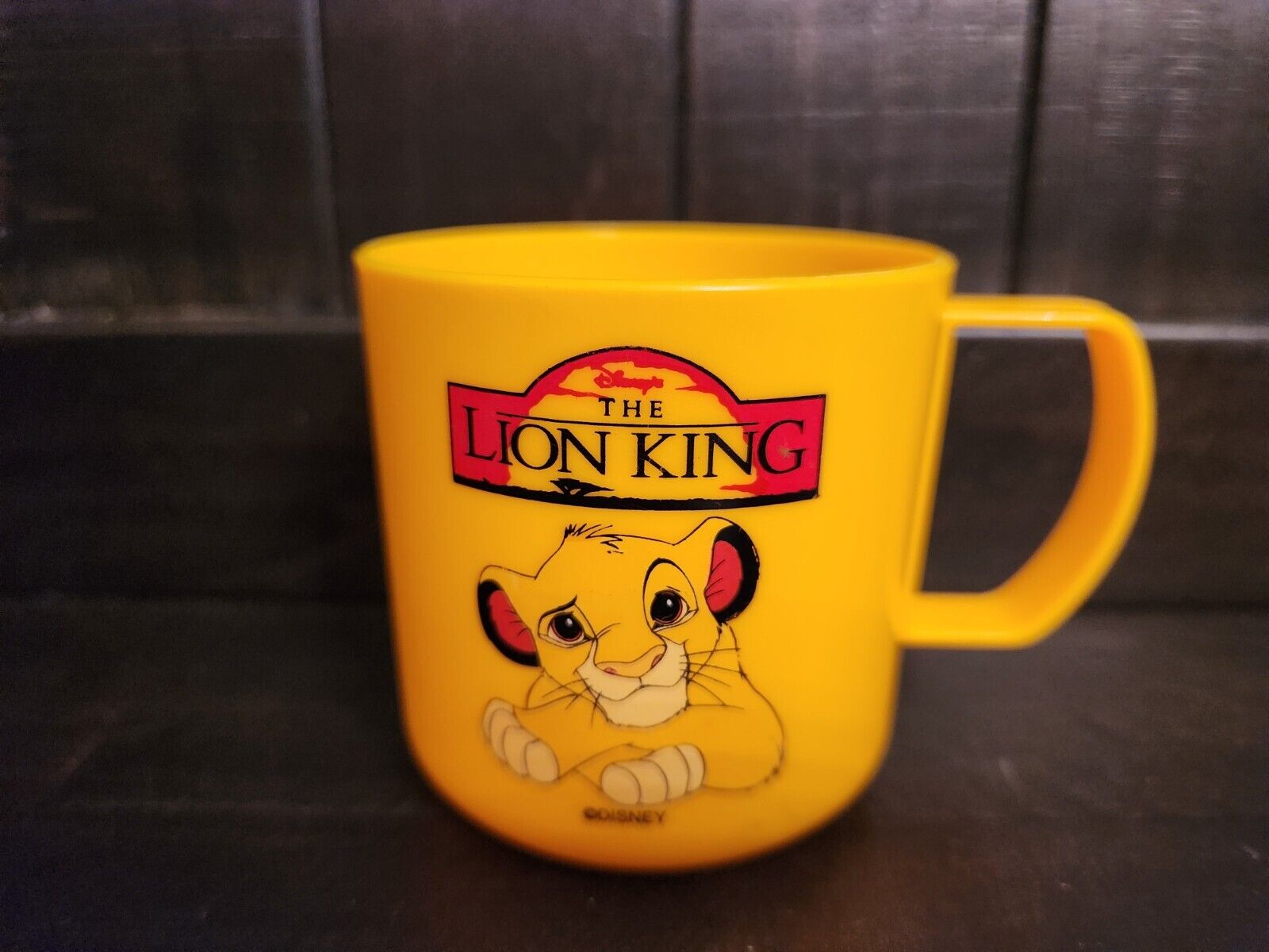 Vintage Disney The Lion King Plastic Kids Childs Cup Simba 