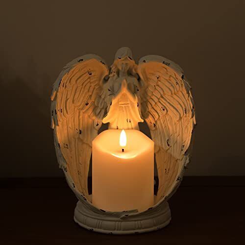 Angel Figurines Memorial Candle Holder 8.5\