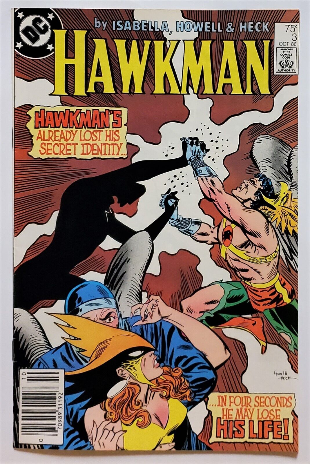 Hawkman (2nd Series) #3 Newsstand copy (Oct 1986, DC) 7.0 FN/VF 