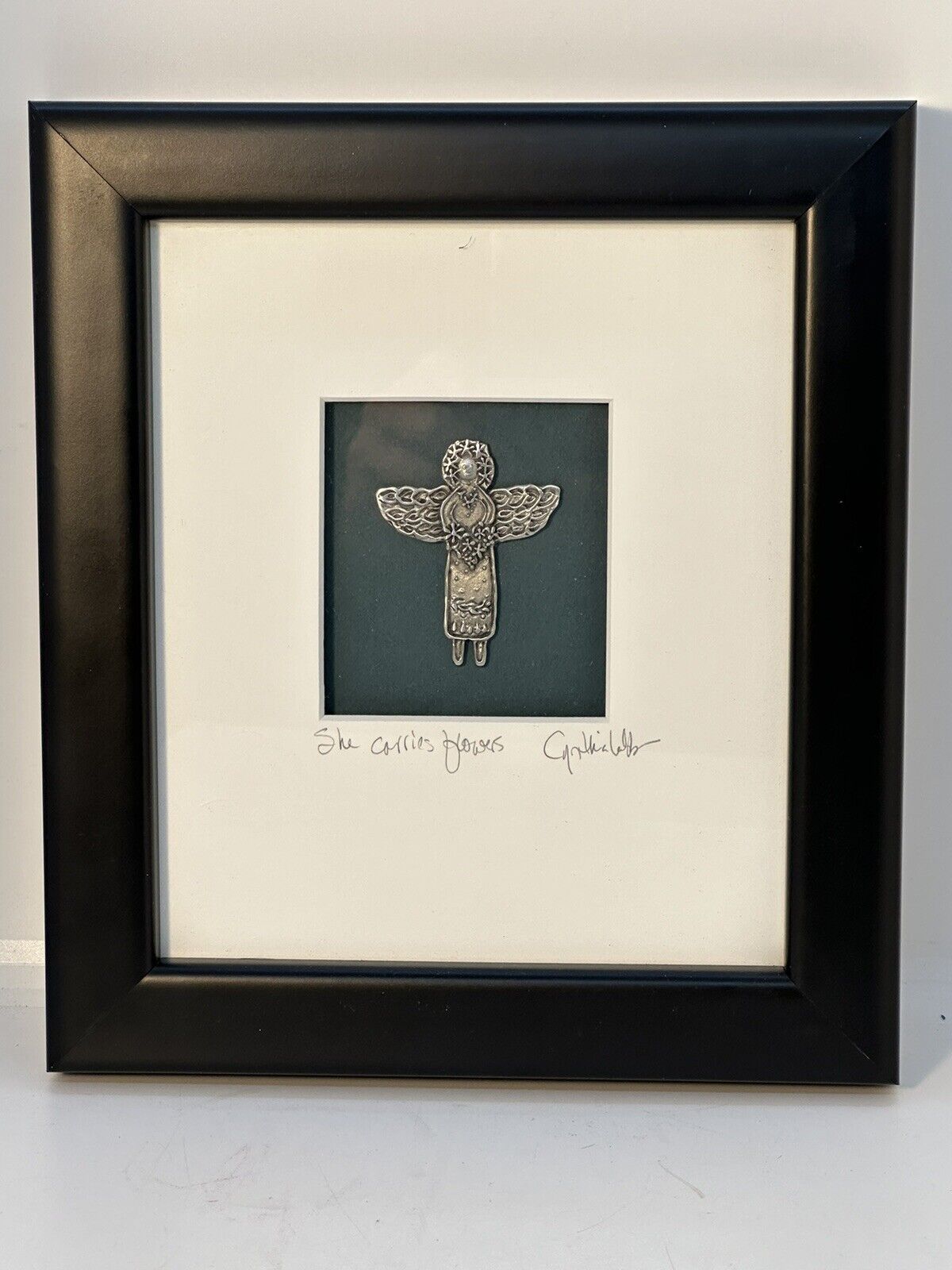 Cynthia Webb Framed Artisan Metal Angel Christmas Shower House Warming Gift