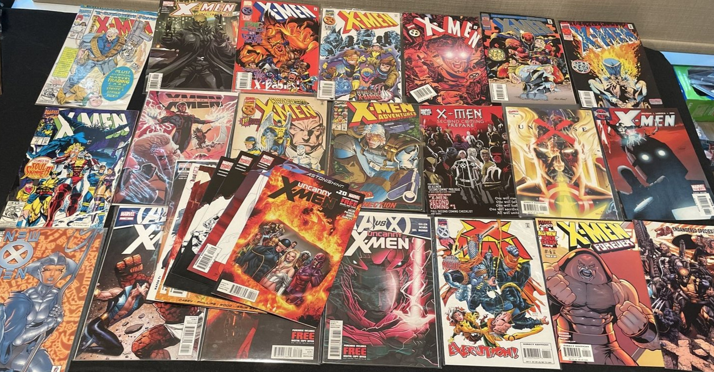 Mixed Lot Of X-Men Comics (29 Books) Multiple Serie, Many Minor Keys & #1s VF/NM