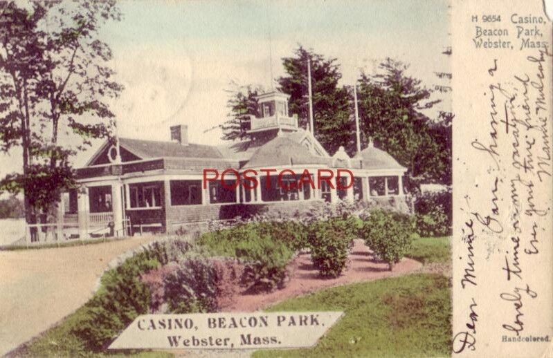 pre-1907 CASINO, BEACON PARK, WEBSTER, MASS 1905