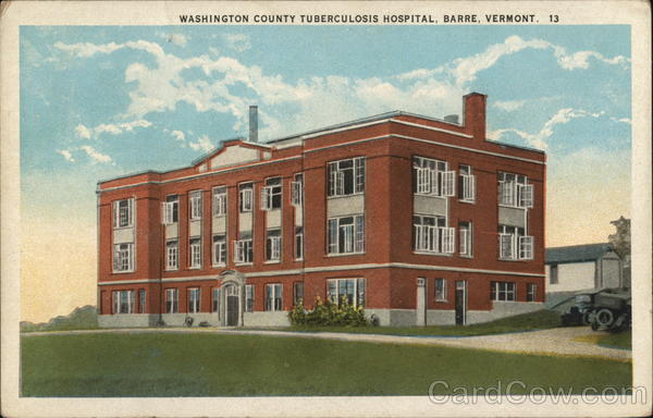 Barre,VT Washington County Tuberculosis Hospital Vermont C.W. Hughes & Co.