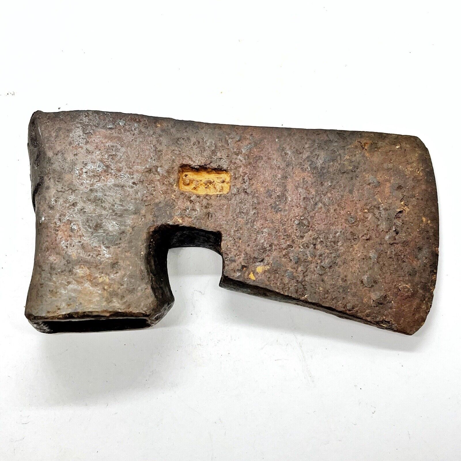 RARE Medieval Europe Axe Head Circa 1100-1500’s AD Battle Weapon? Unknown Stamp