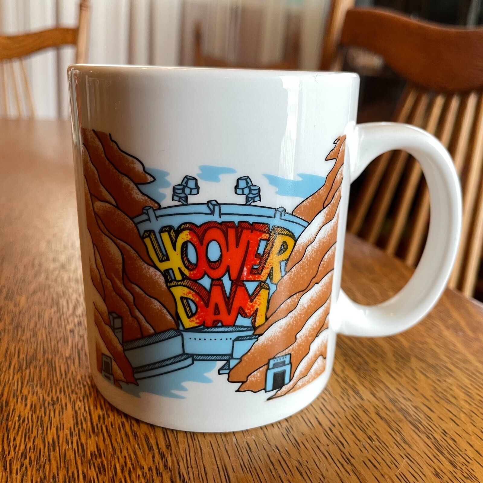 Hoover Dam Coffee Cup Mug 11 ounces Souvenir Scenic Image