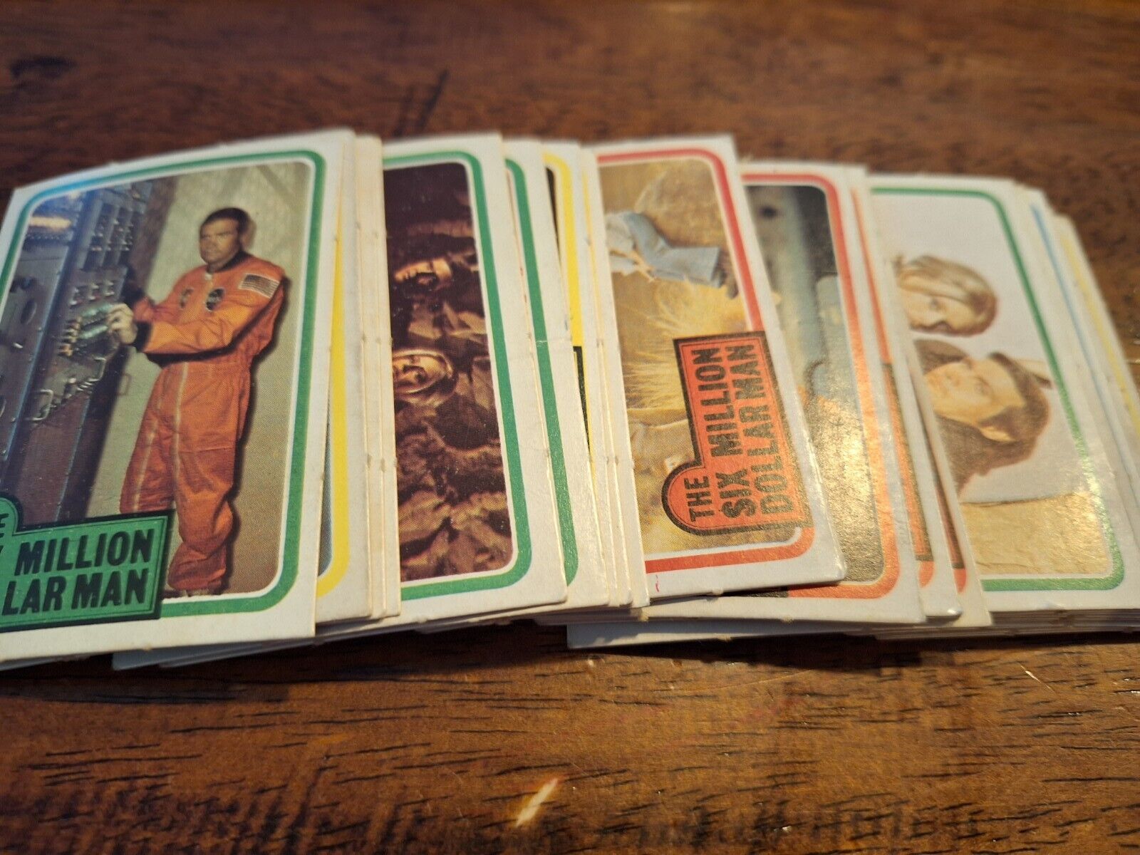 1975 Six Million Dollar Man Mini Cards Lot 28 Cards