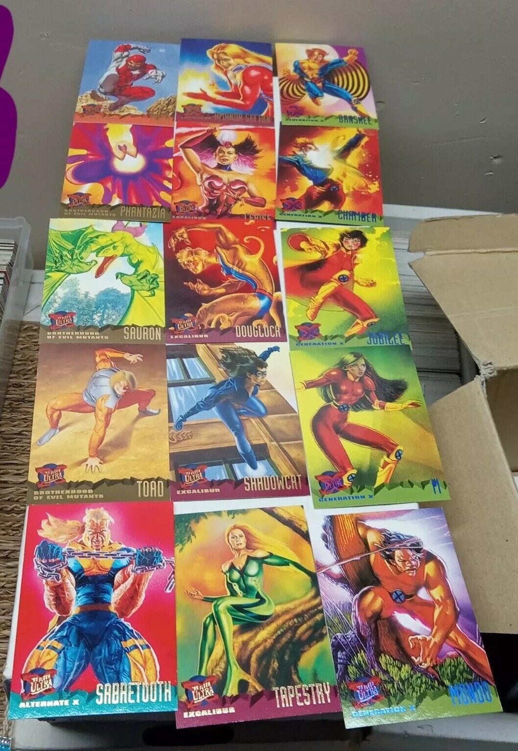 Vintage Marvel Cards 1990s Lot Of  30
