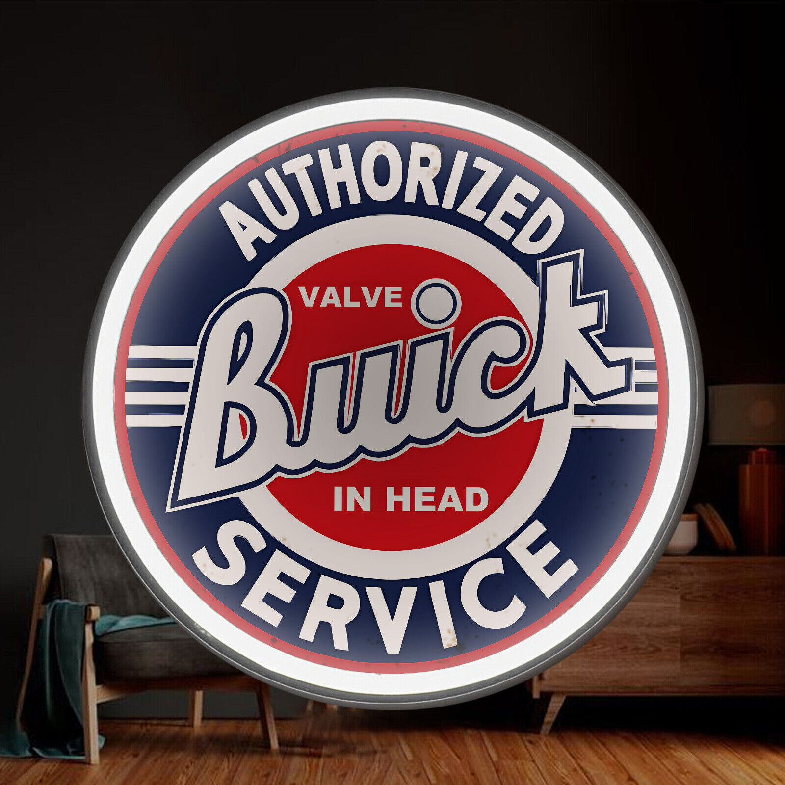 Buick US Auto Car Parts Service Poster Silicone LED Neon Light Sign 12\