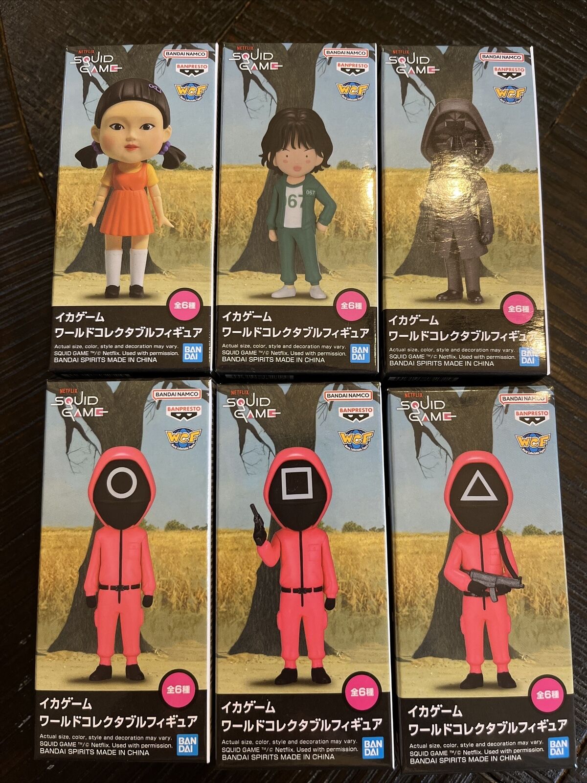 Bandai Squid Game World Collectable Figure All 6 Types Complete Set 