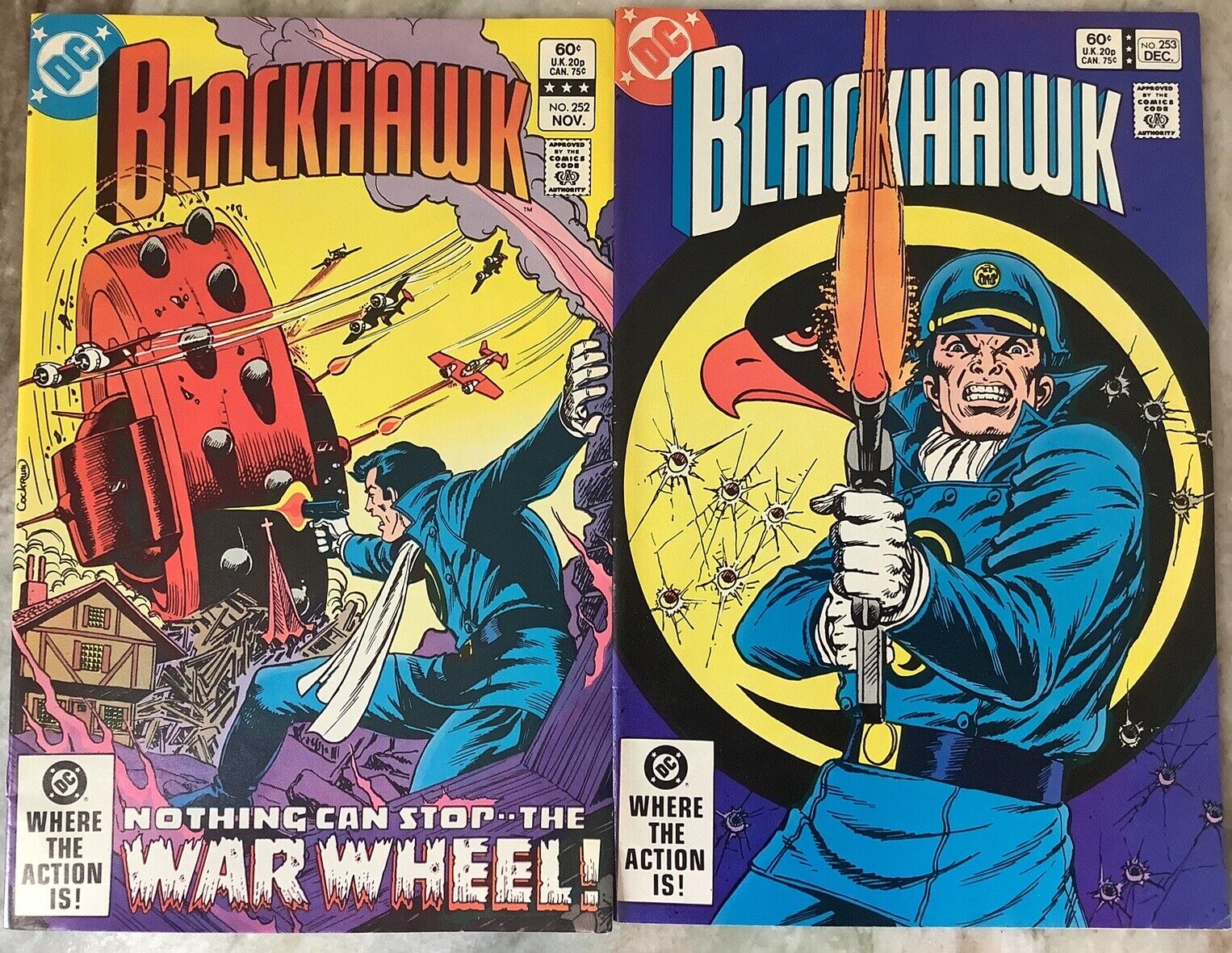 Blackhawk 252, 253 DC 1982 Comic Books