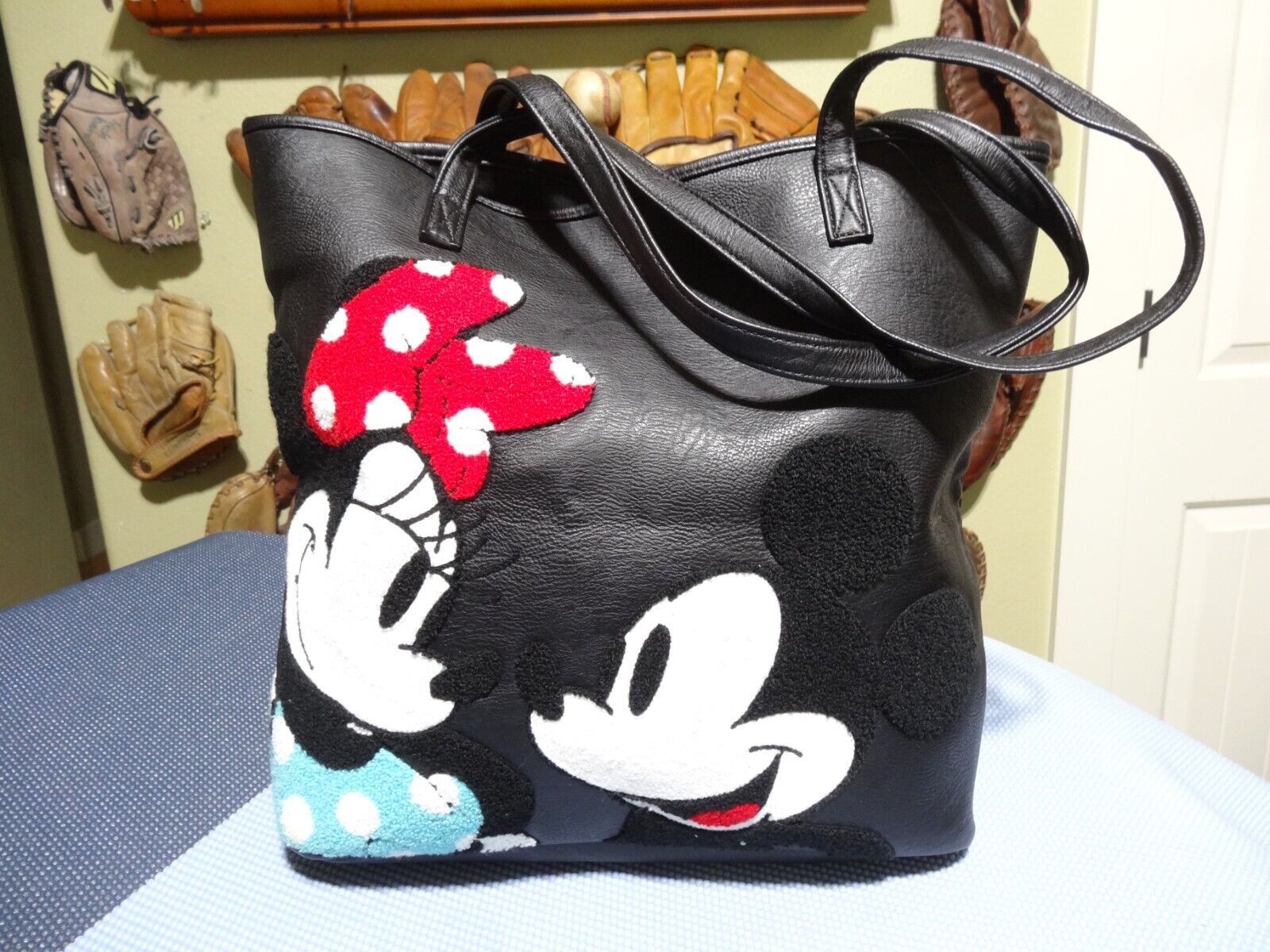 Disney Loungefly Mickey Mouse And Minnie Mouse Tote RARE Clean