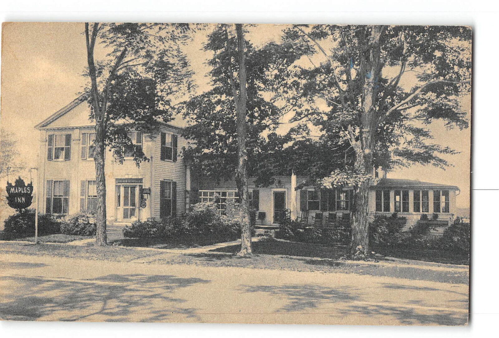 Somers Connecticut CT Vintage Postcard The Maples Inn and Tea Room
