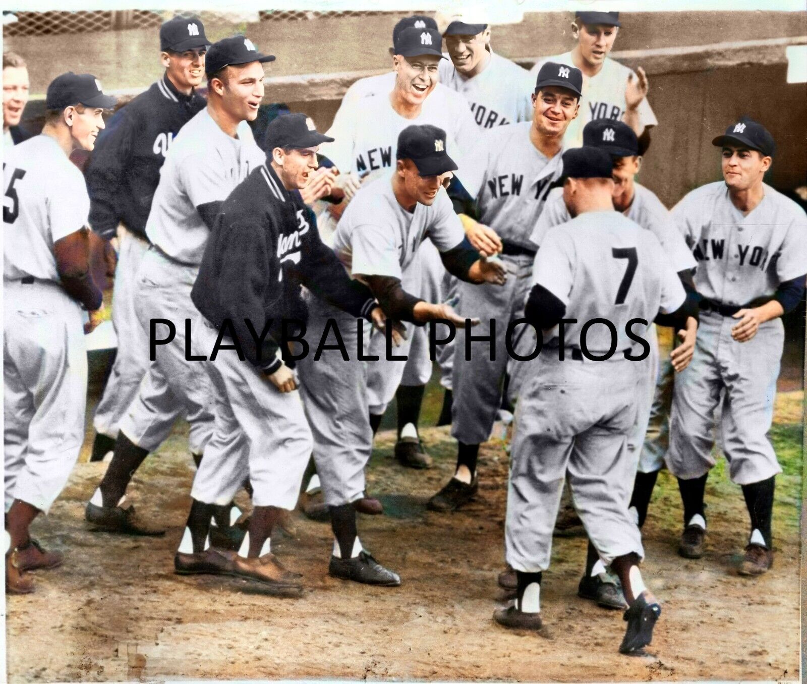 Mickey Mantle-1950s NY Yankees Colorized 8x10 Print-FREE SHIPPING