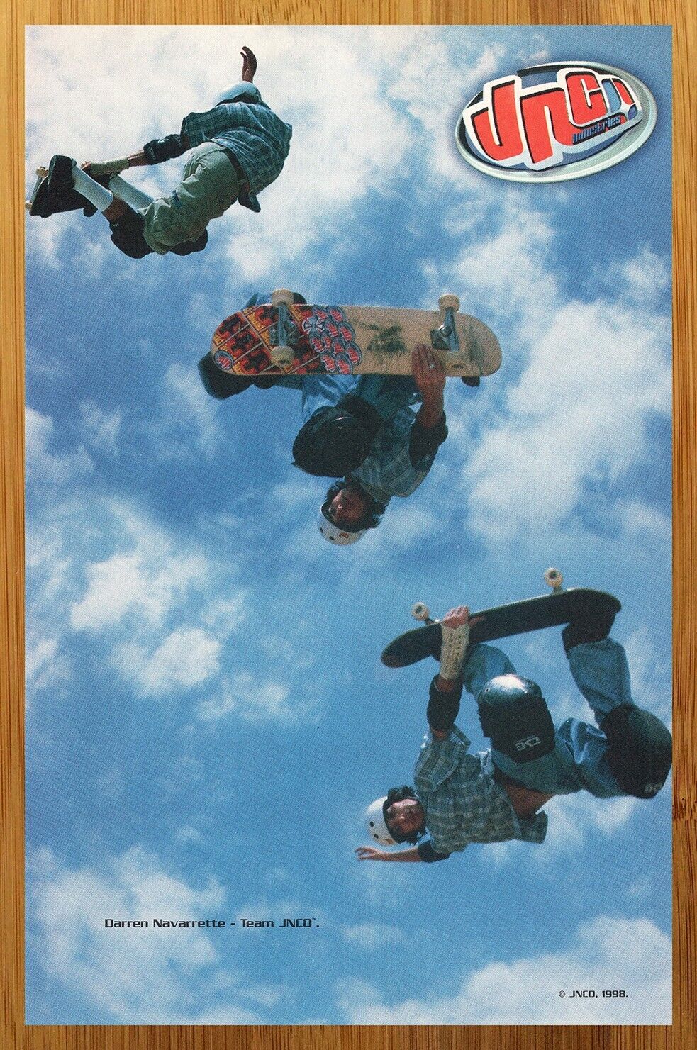 1998 JNCO Clothing Print Ad/Poster Jeans Skateboarding Art Darren Navarrette 90s