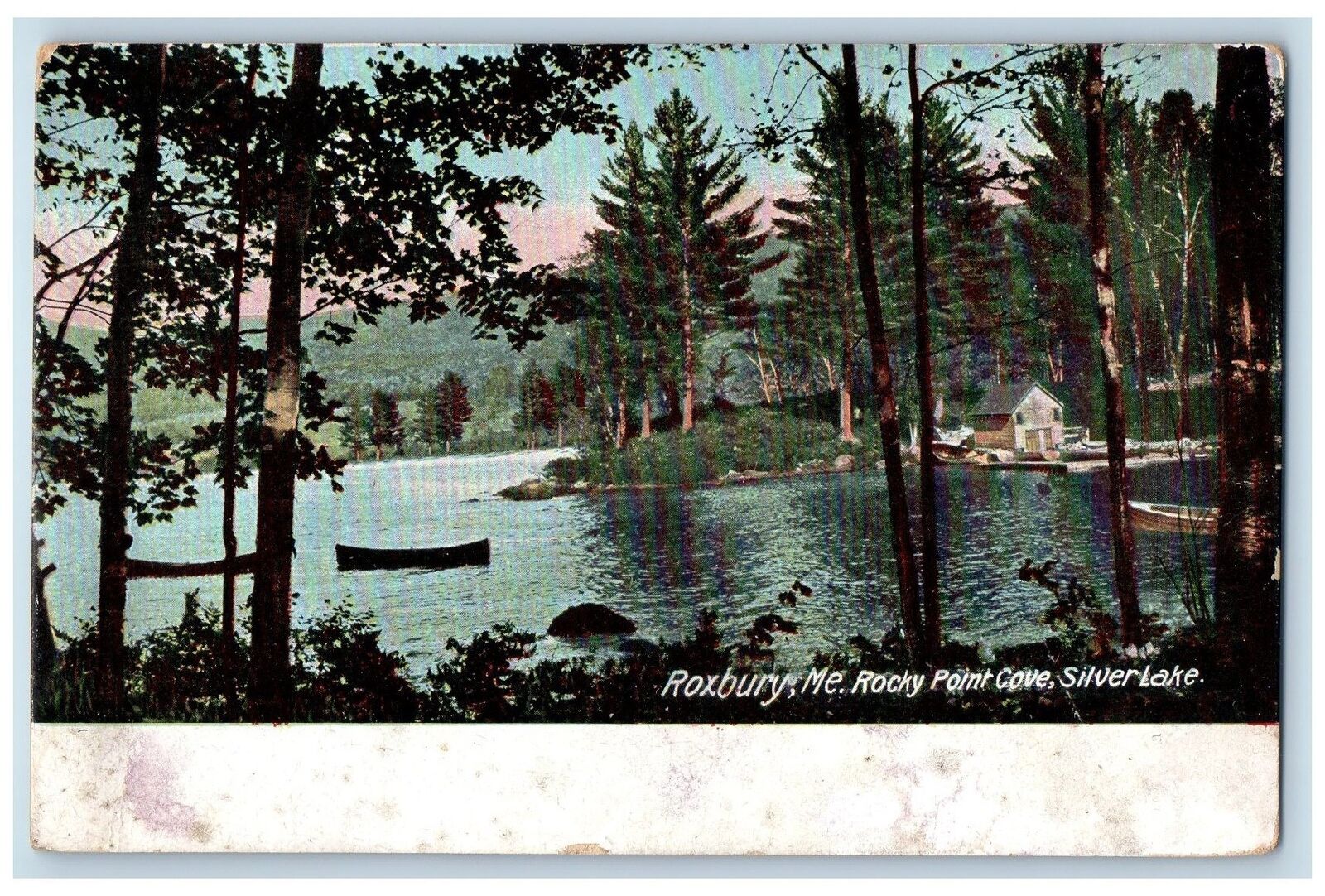 c1910\'s Rocky Point Cove Silverlake Roxbury Maine ME Unposted Vintage Postcard
