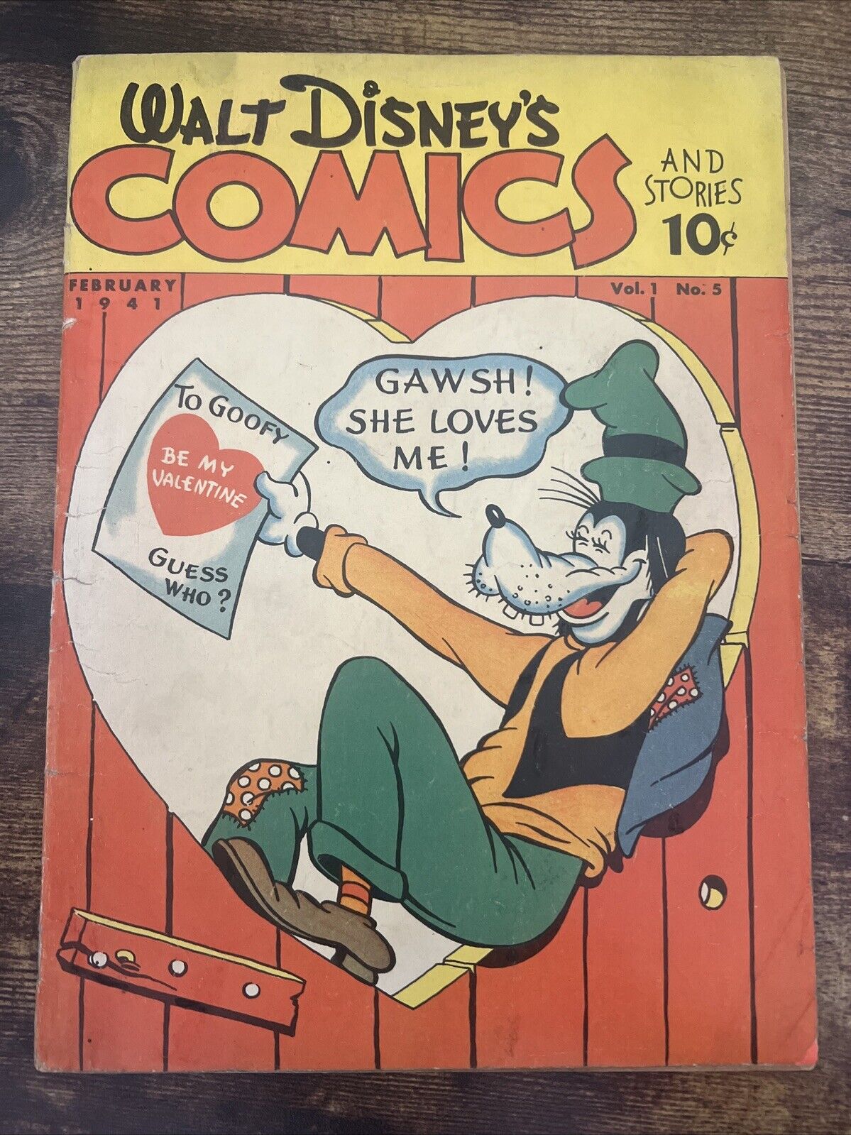 Walt Disney Comics and Stories 5 1940 Goofy Cover Golden Age Key Comic Book