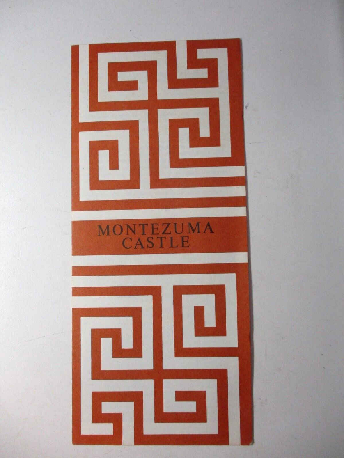 1979 National Park Services USA AZ Montezuma Castle Folder Map Guide Vintage