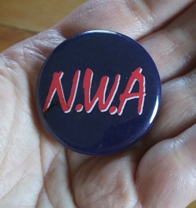 NWA ~ N.W.A. Hip Hop Gangsta Rap Music Group Band Pin Pinback Button Badge