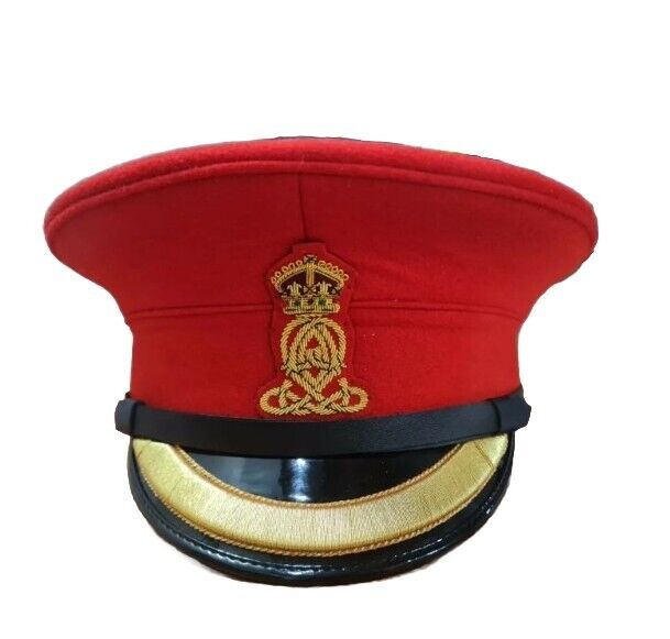 Queen\'s Own Hussars Major John Fryer Peaked Cap Hats All Size Available 