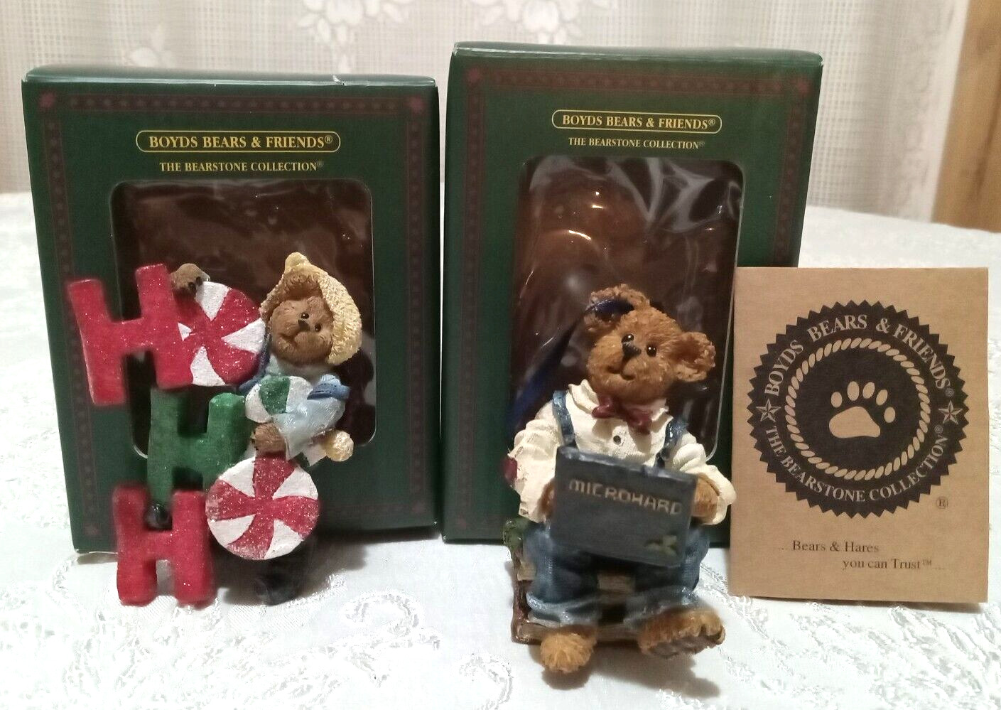 2 Boyd's Collection ORNAMENTS PC Browser & Jolly Elfbeary