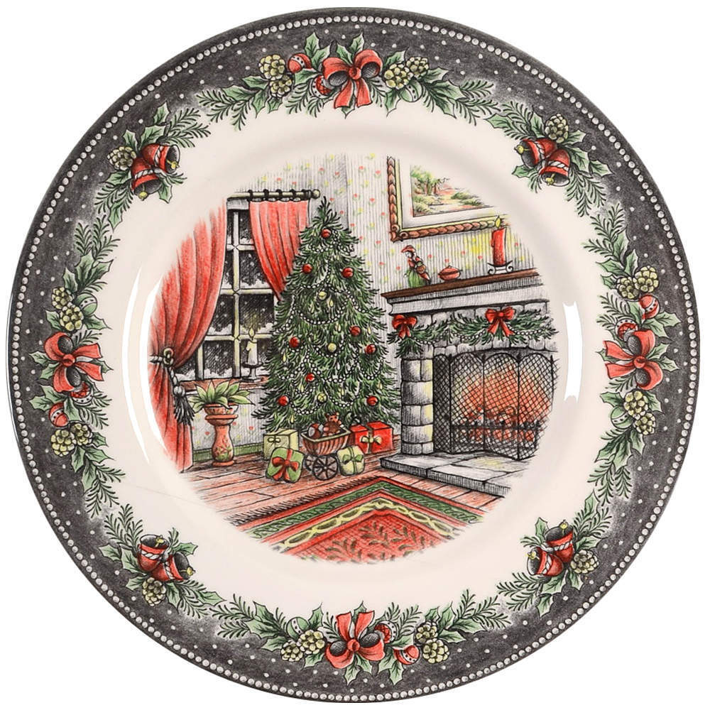 Royal Stafford Christmas Morning Dinner Plate 11419725