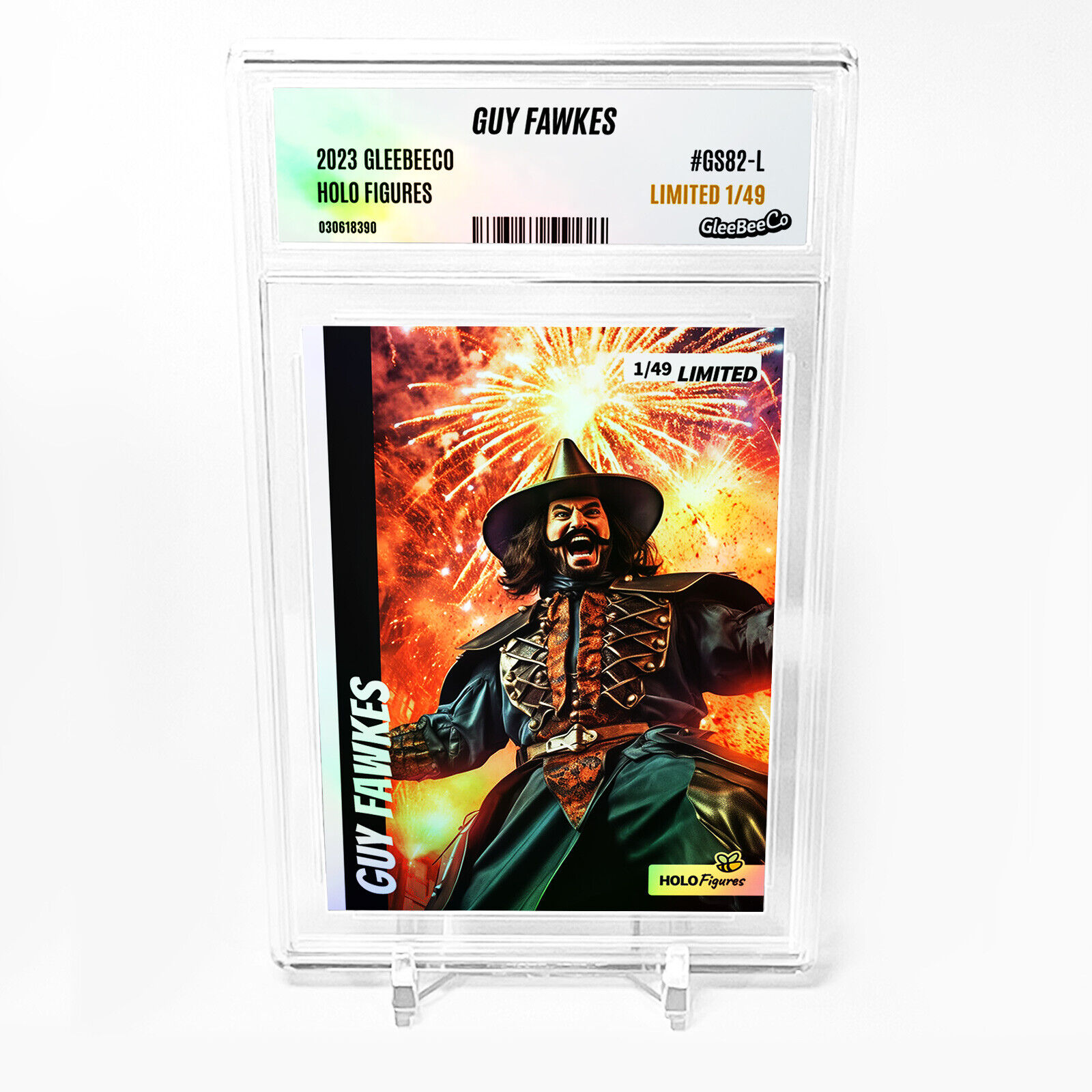 GUY FAWKES It's My Night 2023 GleeBeeCo Card Holographic #GSBA-L /49