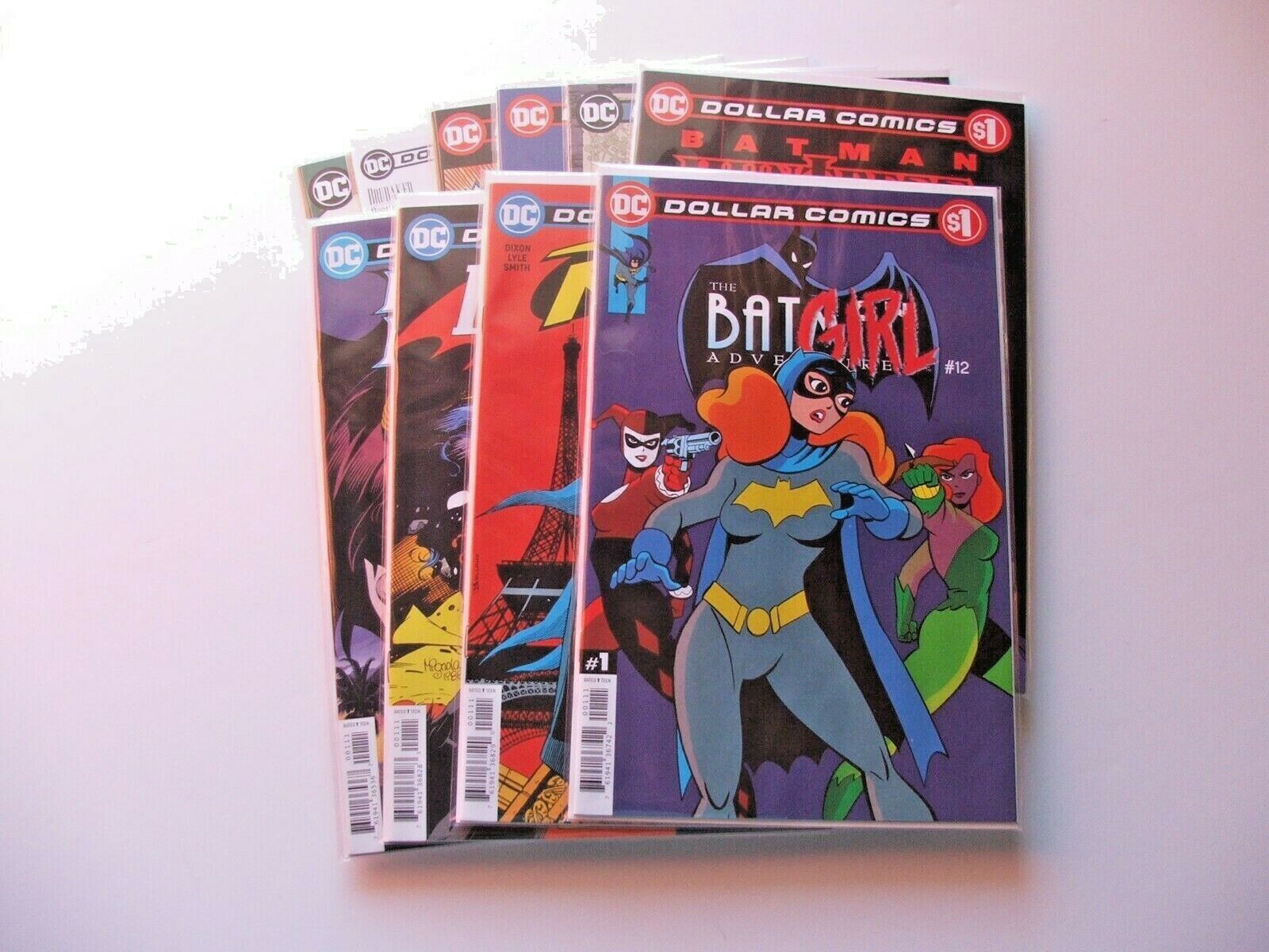 DC Dollar Comics Lot of 10 books.  Batman Catwoman Robin Adventures 12, Huntress