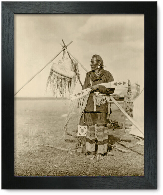 Framed Print: In A Blackfoot Camp, 1927
