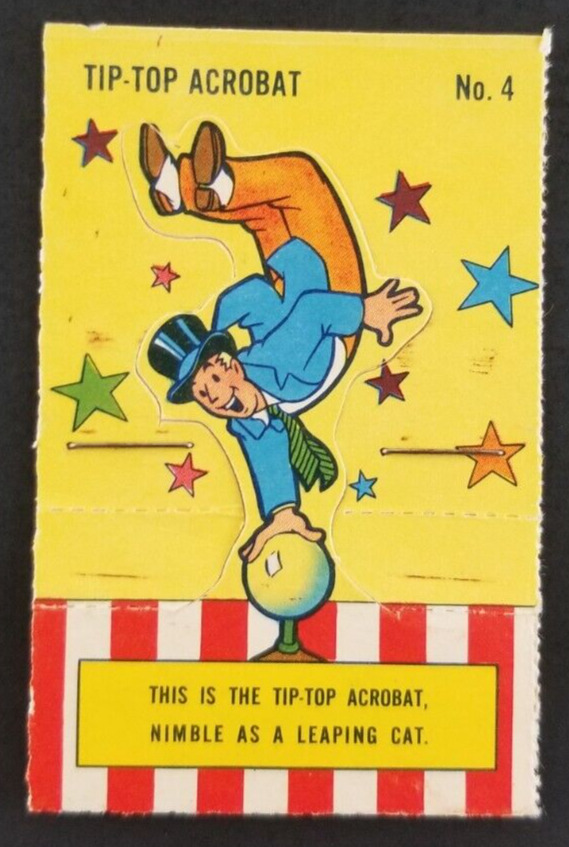Acrobat Circus 1954 Tip Top Bread Card #4 (EX)