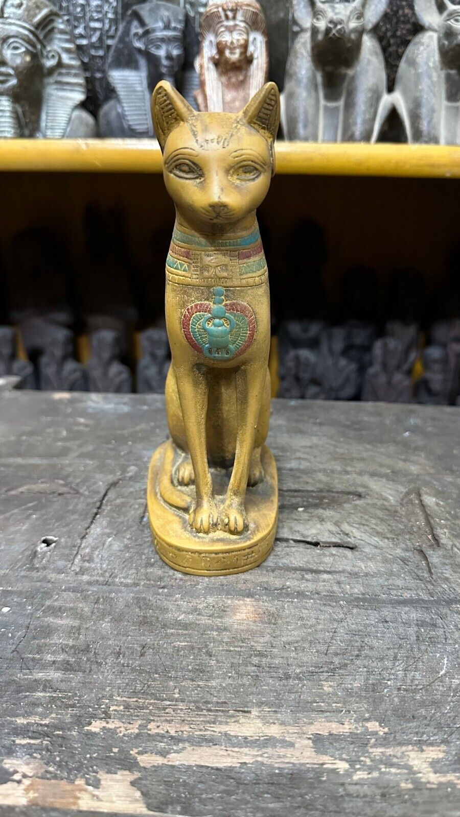 Egyptian Goddess Bastet is rare Egyptian cat from ancient Egyptian artifacts BC