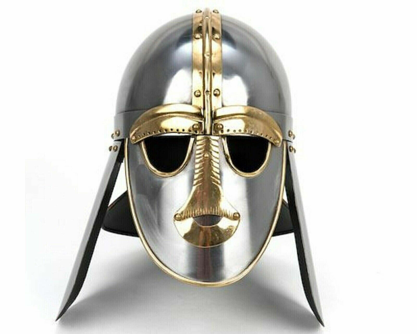 Sutton hoo helmet Medieval Anglo Saxon helm Knight Armor