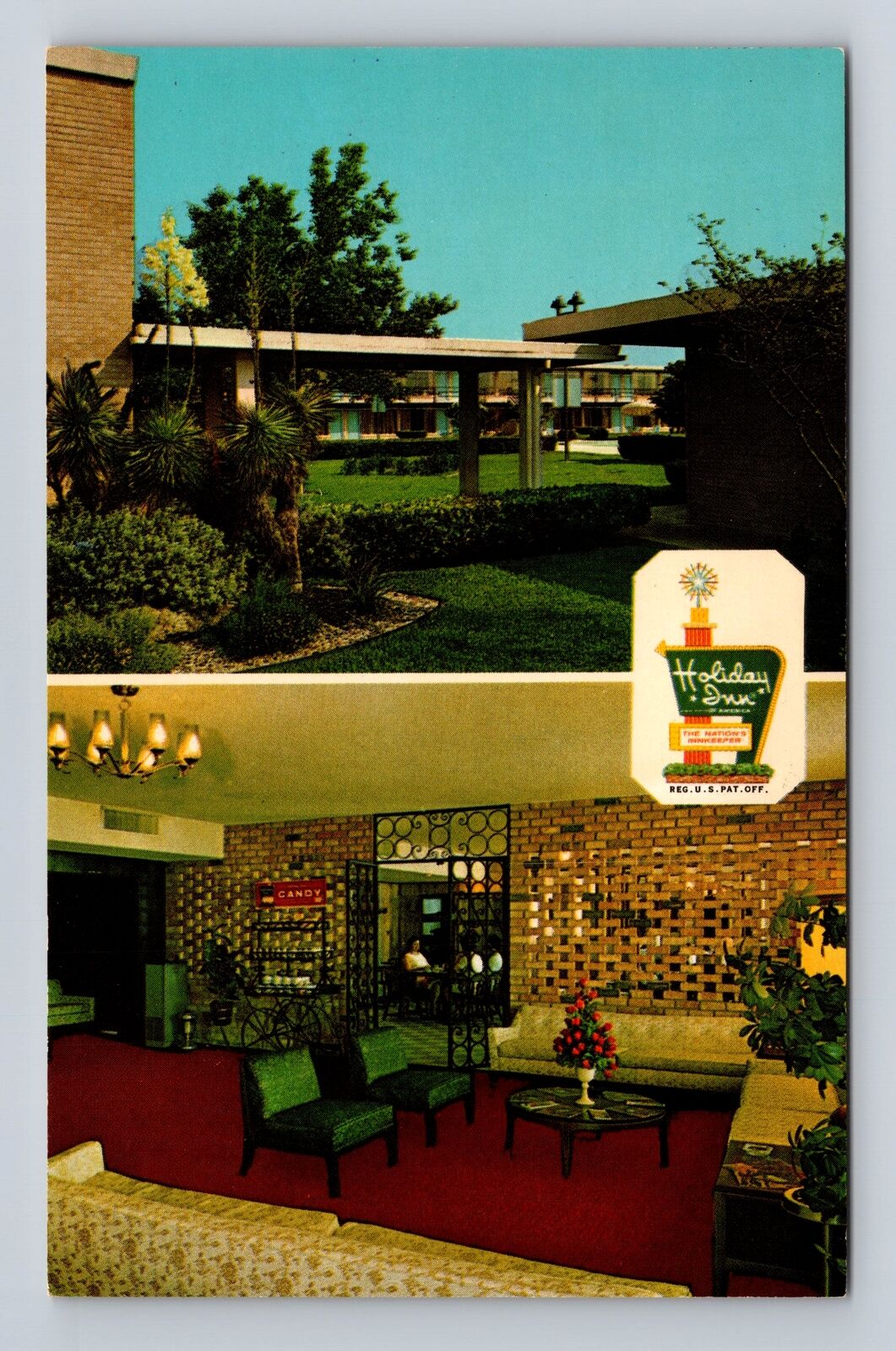 Waco TX-Texas, Holiday Inn, Advertisement, Antique, Vintage PC Souvenir Postcard