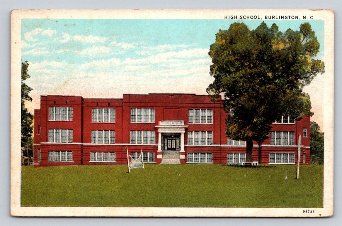 c1920 High School Burlington  North Carolina P342A