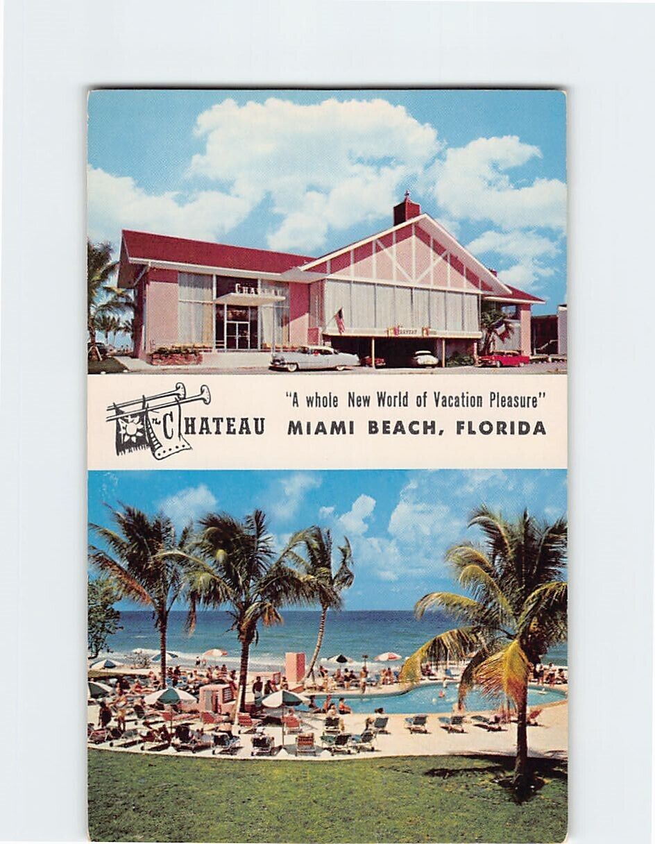 Postcard Chateau Miami Beach Florida USA North America