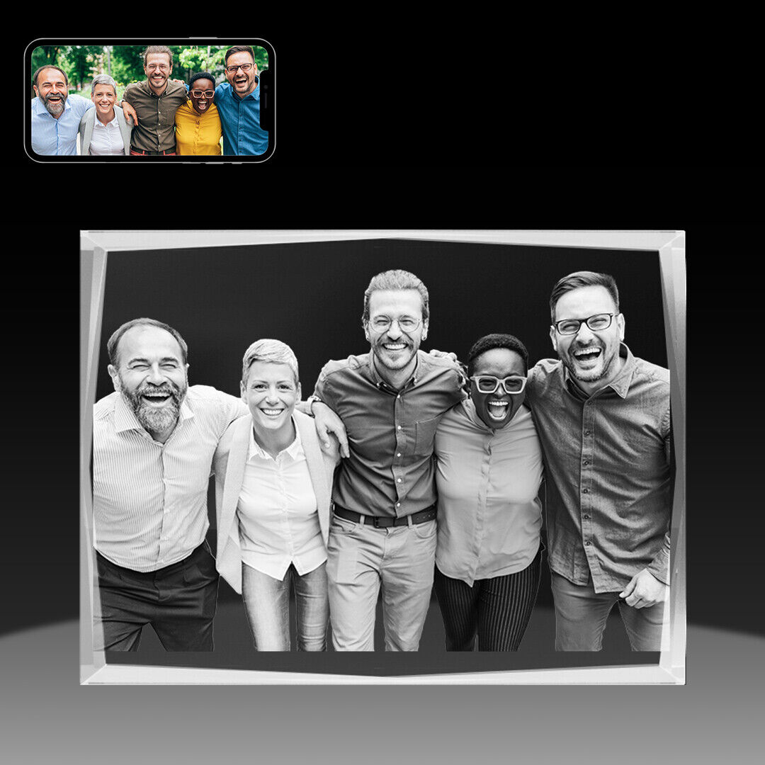 Personalised Gifts, Laser etching 3D photo gift ideas for birthday Wedding Xmas