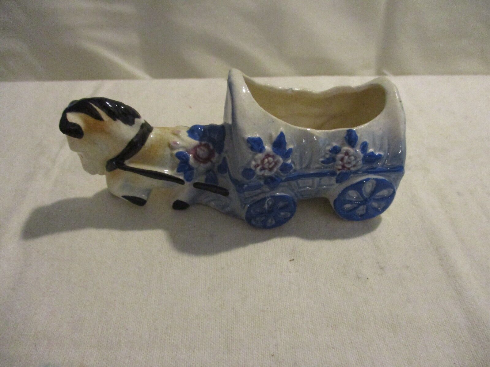 Vintage Occupied Japan Donkey Burro Planter Toothpick/Match Holder Hand Painted