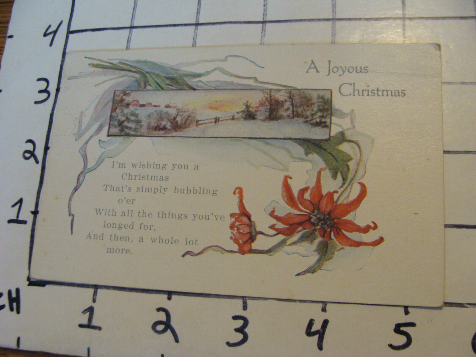 Vintage Postcard: a JOYOUS CHRISTMAS 1920