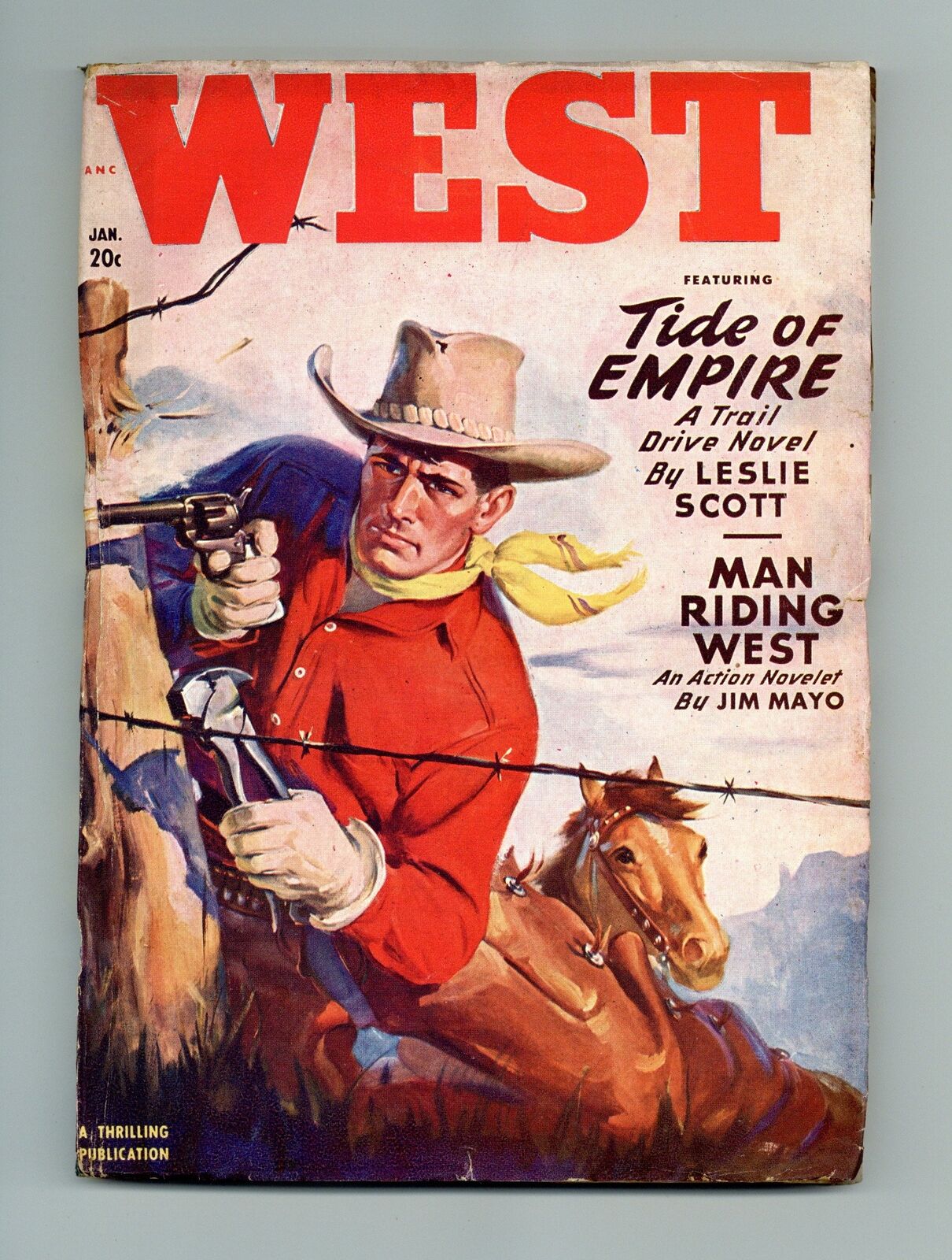 West Pulp Jan 1950 Vol. 72 #2 VG/FN 5.0