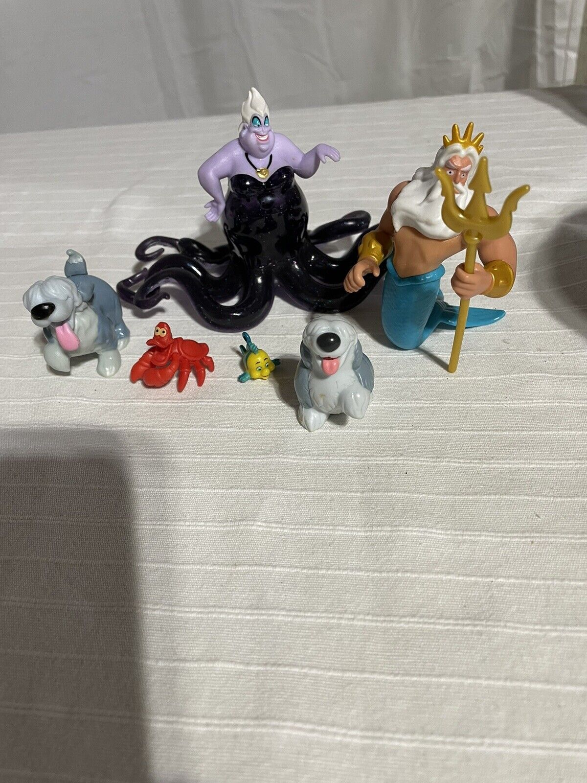 Lot of 6 Disney Little Mermaid Figures Toy Cake Toppers