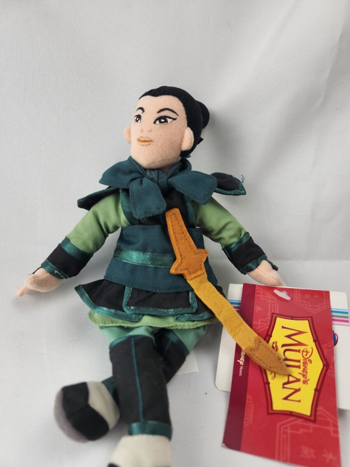 Disney Store Mulan Warrior Plush Bean Bag Stuffed Doll 9